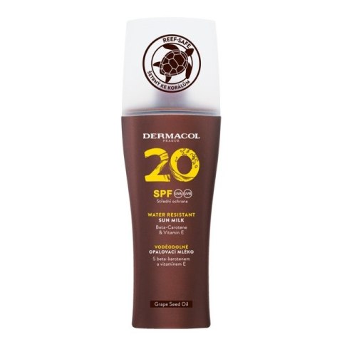 Dermacol Water Resistant Sun Milk wodoodporne mleczko do opalania w sprayu SPF20 200ml