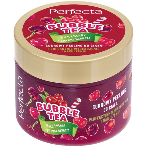 Perfecta Bubble Tea cukrowy peeling do ciała Wild Cherry 300g