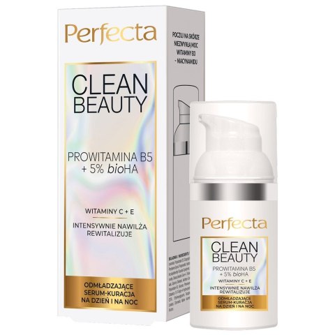 Perfecta Clean Beauty odmładzające serum-kuracja na dzień i na noc 30ml Perfecta Clean Beauty odmładzające serum-kuracja na dzień i na noc 30ml
