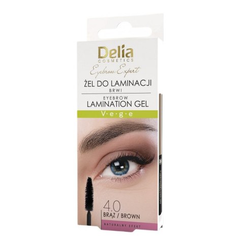 Delia Eyebrow Expert żel do laminacji brwi Brąz 4ml