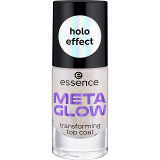 Essence Meta Glow top coat do paznokci z efektem holograficznym 8ml