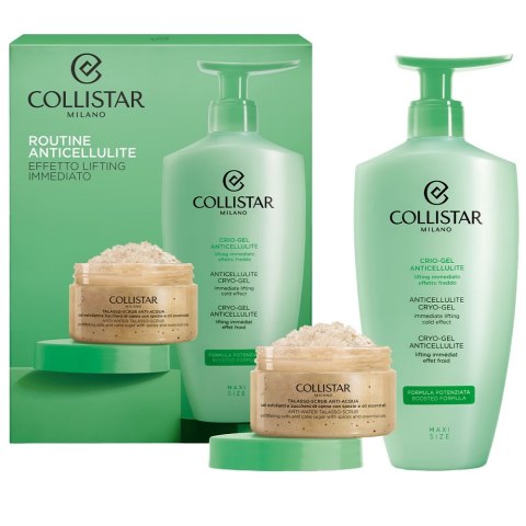 Collistar Routine Anticellulite zestaw antycellulitowy crio-żel 400ml + peeling do ciała 150g