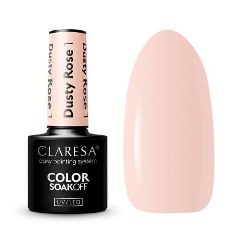 Claresa Soak Off UV/LED Dusty Rose lakier hybrydowy 1 5g Claresa Soak Off UV/LED Dusty Rose lakier hybrydowy 1 5g