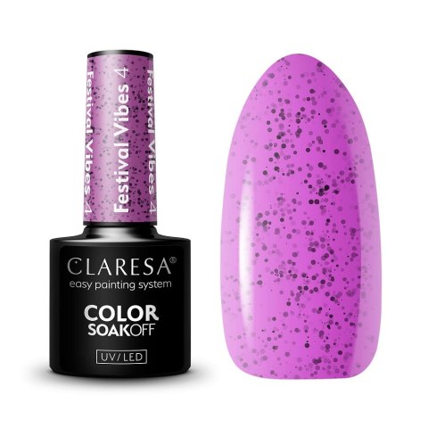 Claresa Soak Off UV/LED Festival Vibes lakier hybrydowy 4 5g