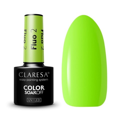 Claresa Soak Off UV/LED Fluo lakier hybrydowy 2 5g