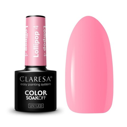 Claresa Soak Off UV/LED Lollipop lakier hybrydowy 4 5g