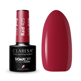 Claresa Soak Off UV/LED Red lakier hybrydowy 425 5g