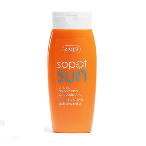 Ziaja Sopot Sun emulsja do opalania wodoodporna SPF6 150ml