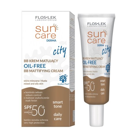 Floslek Sun Care Derma City BB krem matujący SPF50+ Oil-Free 30ml