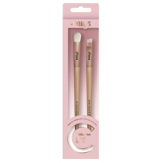 KillyS Collagen Beauty Brush pędzle do brwi i cieni 2szt