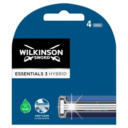 Essentials 3 Hybrid wkład z trzema ostrzami i paskiem nawilżającym 4szt. Wilkinson
