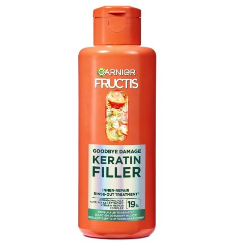 Garnier Fructis Goodbye Damage Keratin Filler odbudowująca kuracja do włosów do spłukiwania 200ml