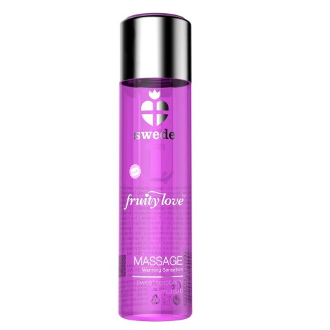 Swede Fruity Love rozgrzewający żel do masażu Raspberry & Rhubarb 120ml