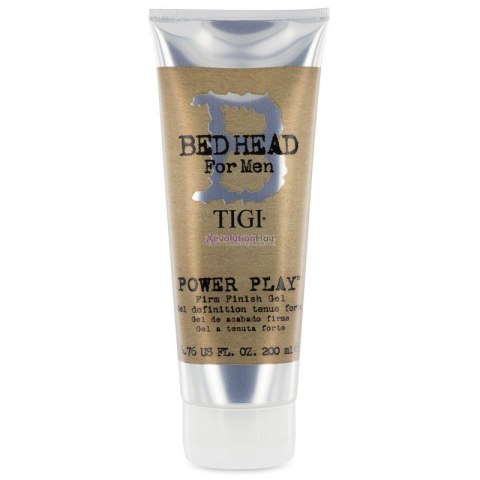 Tigi Bed Head For Men Power Play Firm Finish Gel mocny żel utrwalający do włosów dla mężczyzn 200ml