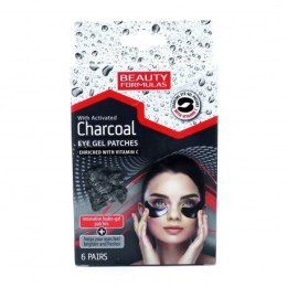 Charcoal Eye Gel Patches żelowe płatki pod oczy z aktywnym węglem 6 par Beauty Formulas