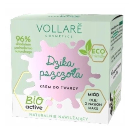 Dzika Pszczoła naturalnie nawilżający krem do twarzy Miód i Olej z Nasion Maku 50ml Dzika Pszczoła naturalnie nawilżający krem do twarzy Miód i Olej z Nasion Maku 50ml