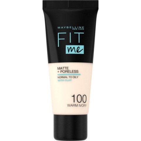 Maybelline Fit Me Matte & Poreless Foundation matujący podkład do twarzy 100 Warm Ivory 30ml