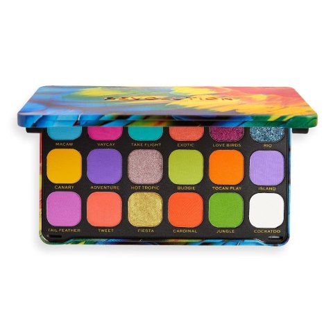 Makeup Revolution Forever Flawless Eyeshadow Palette paleta cieni do powiek Bird Of Paradise 19.8g