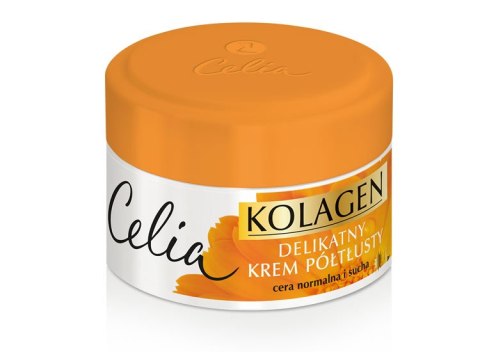 Celia Kolagen delikatny krem półtłusty do twarzy z nagietkiem 50ml