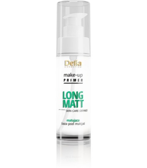 Delia Make-Up Primer Long Matt Skin Care Defined matująca baza pod makijaż 30ml