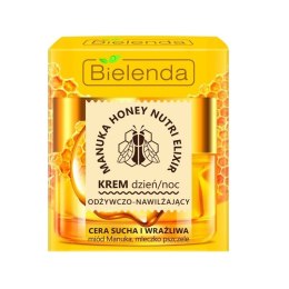 Manuka Honey Nutri Elixir odżywczo-nawilżający krem na dzień i na noc cera sucha i wrażliwa 50ml Bielenda
