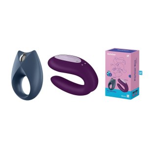 Satisfyer Partner Box 2 zestaw Royal One Ring Vibrator + Double Joy Partner Vibrator