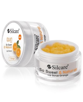 Silcare Quin So Sweet & Natural Lip Scrub peeling do ust Orange 15g