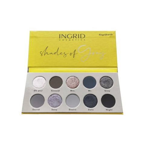 Shades of Gray paleta cieni do powiek 15g Ingrid