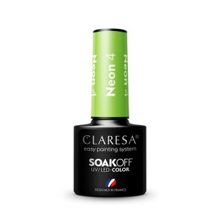 Claresa Soak Off UV/LED Neon lakier hybrydowy 4 5g