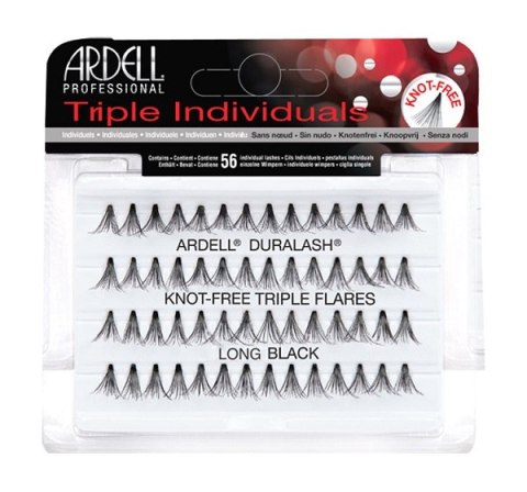 Ardell Triple Individuals zestaw 56 kępek rzęs Long Black