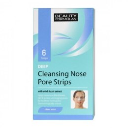 Clear Skin Deep Cleansing Nose Pore Strips głęboko oczyszczające paski na nos 6szt. Beauty Formulas