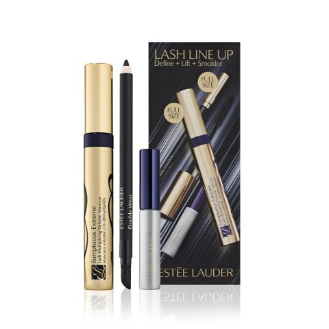 Lash Line Up zestaw tusz do rzęs 8ml + kredka do oczu 1.1g + żel do brwi 5ml Estée Lauder