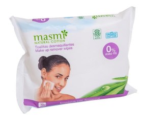 Masmi Natural Cotton wilgotne chusteczki do demakijażu 20szt