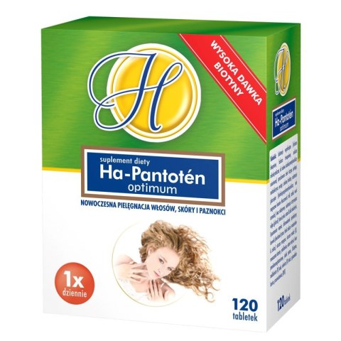 Ha-Pantoten Optimum włosy skóra i paznokcie suplement diety 120 tabletek