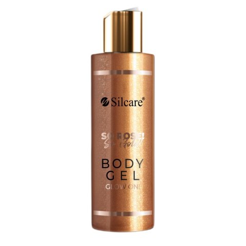 Silcare So Rose! So Gold! rozświetlający żel do ciała z drobinkami 150ml Silcare So Rose! So Gold! rozświetlający żel do ciała z drobinkami 150ml