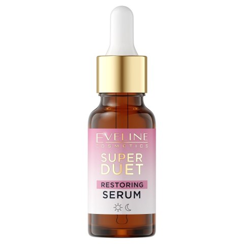 Eveline Cosmetics Super Duet serum odbudowujące 18ml Eveline Cosmetics Super Duet serum odbudowujące 18ml