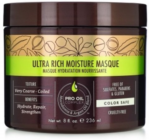 Ultra Rich Moisture Masque nawilżająca maska do włosów grubych 236ml Macadamia Professional