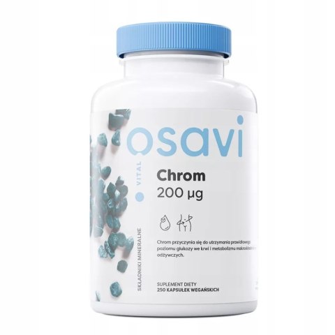 Osavi Chrom 200µg suplement diety 250 kapsułek