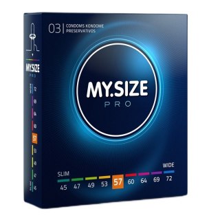 MY.SIZE PRO Condoms prezerwatywy 57mm 3szt