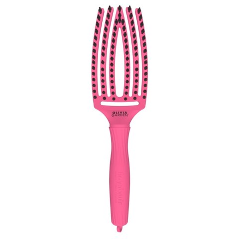 Olivia Garden FingerBrush Combo Medium szczotka do włosów Hot Pink