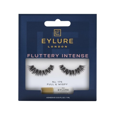 Eylure Fluttery Intense Lashes sztuczne rzęsy z klejem efekt podwójnej objętości No. 175