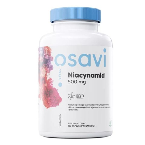 Osavi Niacynamid 500mg suplement diety 120 kapsułek