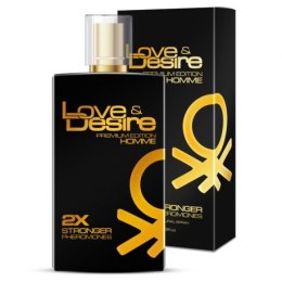 Premium Edition Homme 2x Stronger Pheromones feromony dla mężczyzn spray 100ml Love & Desire