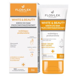 Floslek White & Beauty krem do rąk przeciwstarzeniowy wybielający przebarwienia 45ml