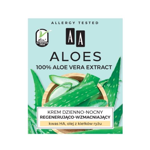 Aloes 100% Aloe Vera Extract krem dzienno-nocny regenerująco-wzmacniający 50ml