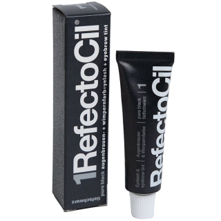 RefectoCil 1.0 Black, henna, farba do koloryzacji brwi i rzęs Czarna 15ml
