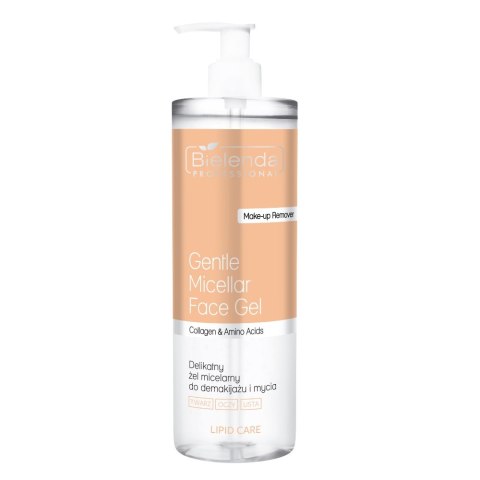 Bielenda Professional Lipid Care delikatny żel micelarny do demakijażu i mycia 500ml Bielenda Professional Lipid Care delikatny żel micelarny do demakijażu i mycia 500ml