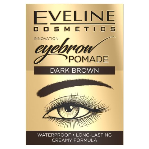 Eveline Cosmetics Eyebrow Pomade pomada do brwi Dark Brown Eveline Cosmetics Eyebrow Pomade pomada do brwi Dark Brown