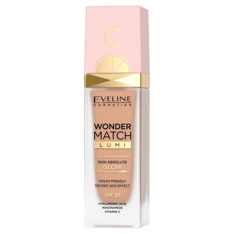 Eveline Cosmetics Wonder Match Lumi luksusowy podkład rozświetlający do twarzy 25 Sand Beige 30ml