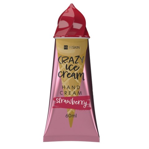 HiSkin Crazy Ice Cream krem do rąk Truskawka 60ml